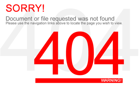 Error404 - Fehlerseite